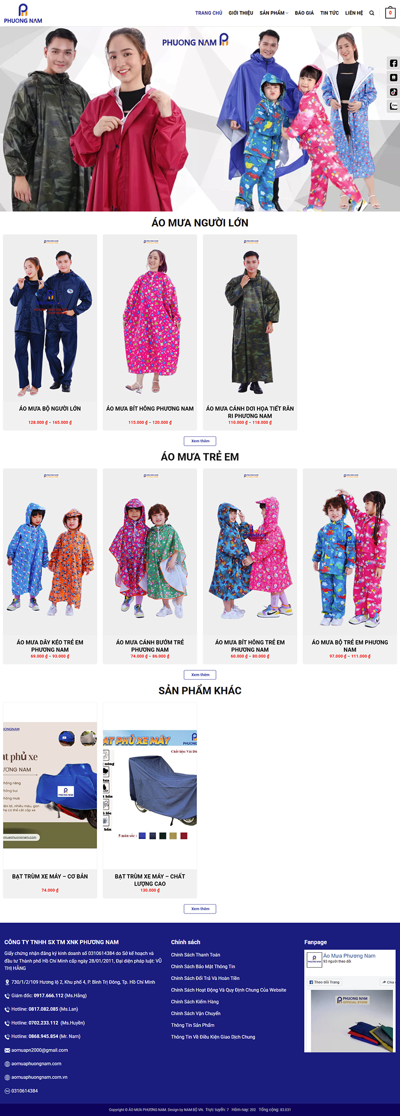 LAYOUT SẢN XUẤT ÁO MƯA