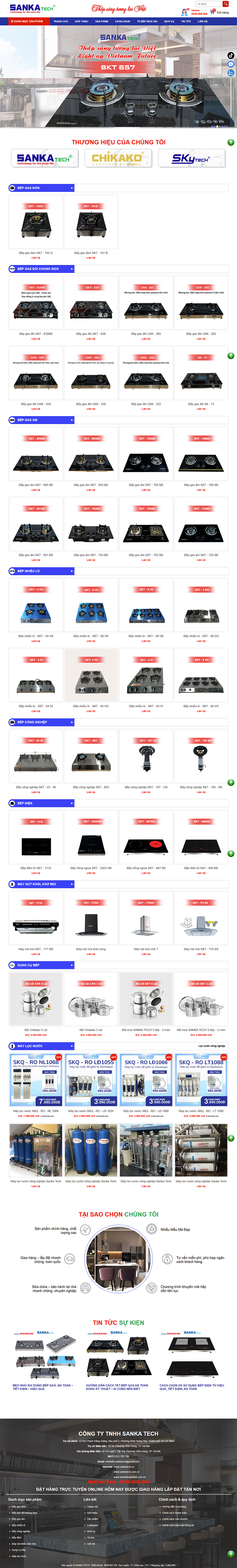 LAYOUT BẾP GAS