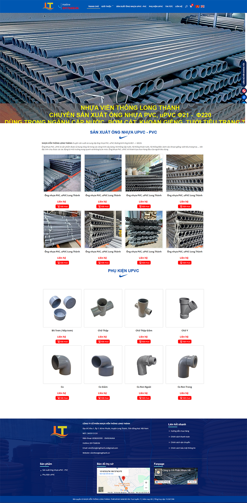 LAYOUT SẢN XUẤT ỐNG NHỰA uPVC - PVC
